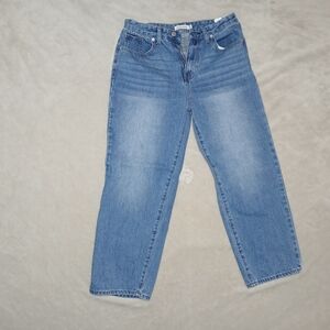 JustFab Women's Straight Leg Blue Jeans